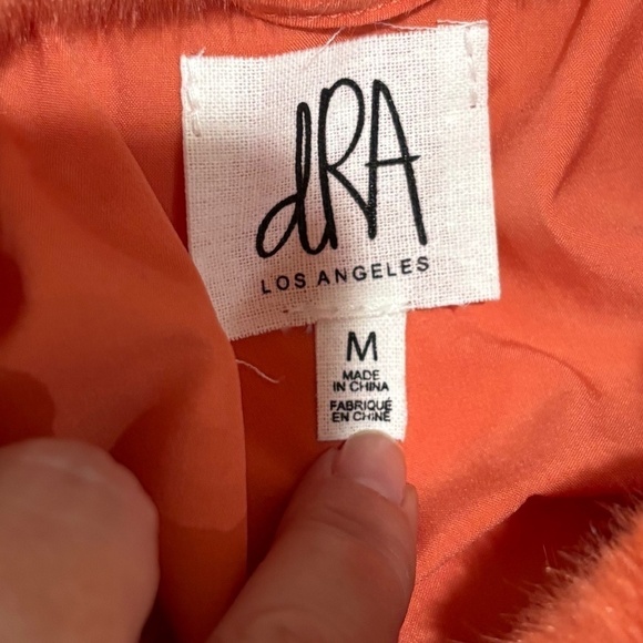 Anthropologie dRA Los Angeles Mango Faux Fur Jacket, Size Medium - Picture 7 of 12